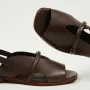 Women's brown sandals Lonza Bergen Brown New York model 5911