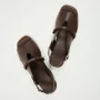 Women's brown sandals Lonza Bergen Brown New York model 5911