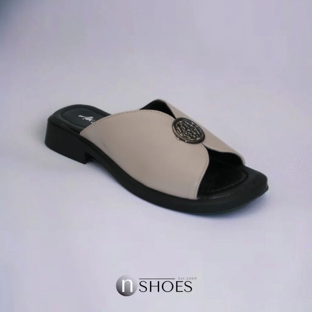 Women's leather slippers with low heels Alex Bens 13-34K model 5912-5920