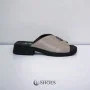 Women's leather slippers with low heels Alex Bens 13-34K model 5912-5920