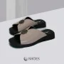 Women's leather slippers with low heels Alex Bens 13-34K model 5912-5920
