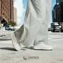 Women's White Leather Platform Sneakers ALLSY 197499 199000 23276