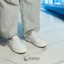 Women's White Leather Platform Sneakers ALLSY 197499 199000 23276
