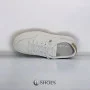 Women's White Leather Platform Sneakers ALLSY 197499 199000 23276