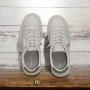 Women's White Leather Platform Sneakers ALLSY 197499 199000 23276