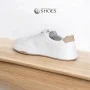 Women's White Leather Platform Sneakers ALLSY 197499 199000 23276