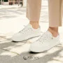 Women's White Leather Platform Sneakers ALLSY 197499 199000 23276