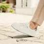 Women's White Leather Platform Sneakers ALLSY 197499 199000 23276