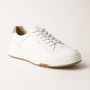 Women's White Leather Platform Sneakers ALLSY 197499 199000 23276
