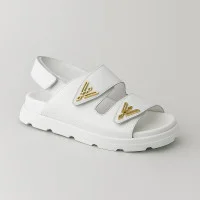 Женские белые комфортные босоножки на липучках Romax Comfort 1070-1 5924 из натуральной кожи от украинской фабрики