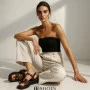 Коричневі шкіряні босоніжки на платформі Lonza New York 5927