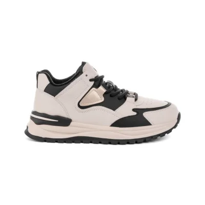 Women's black and white sneakers Allsy Lonza 203362 204447 2909 Black 5935 made of genuine leather, demi-season, fashionable