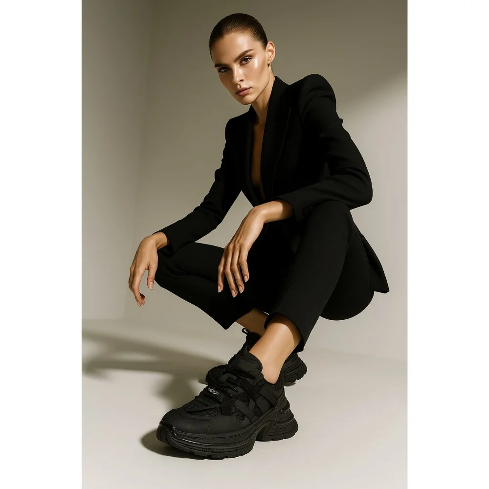 Жіночі кросівки Allsy Lonza black модель 5939