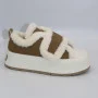 Women's insulated white and black sneakers Allsy Lonza Leora Beige 204485 203312 model 5945