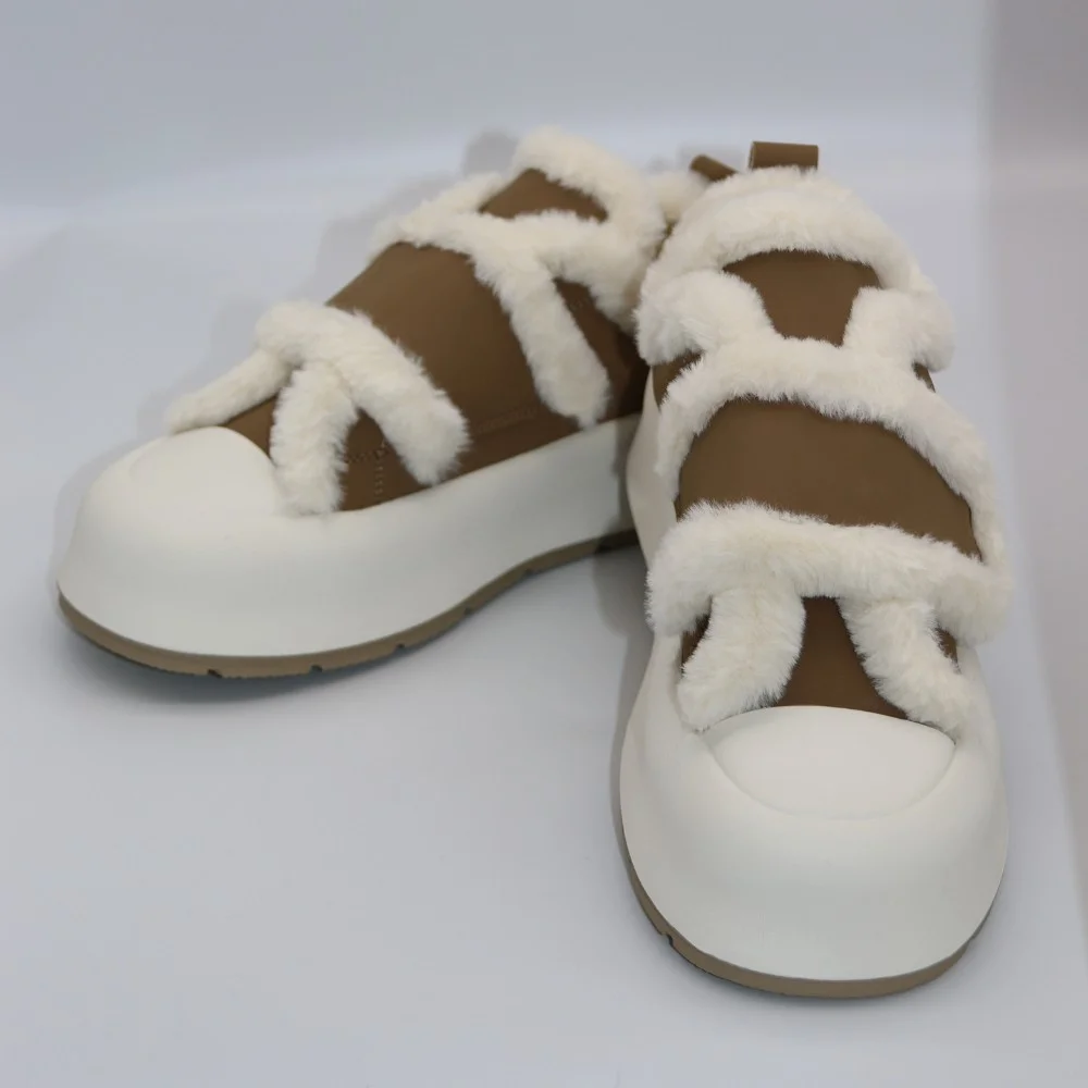 Women's insulated white and black sneakers Allsy Lonza Leora Beige 204485 203312 model 5945