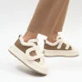 Women's insulated white and black sneakers Allsy Lonza Leora Beige 204485 203312 model 5945