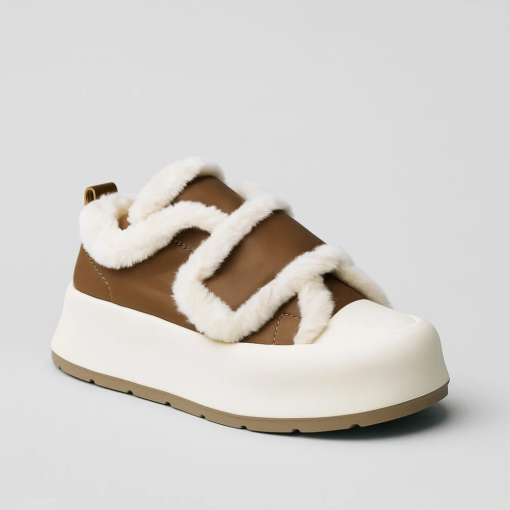 Women's insulated white and black sneakers Allsy Lonza Leora Beige 204485 203312 model 5945