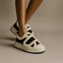 Women's white and black winter sneakers Allsy Lonza Leora Black 204484 model 5946