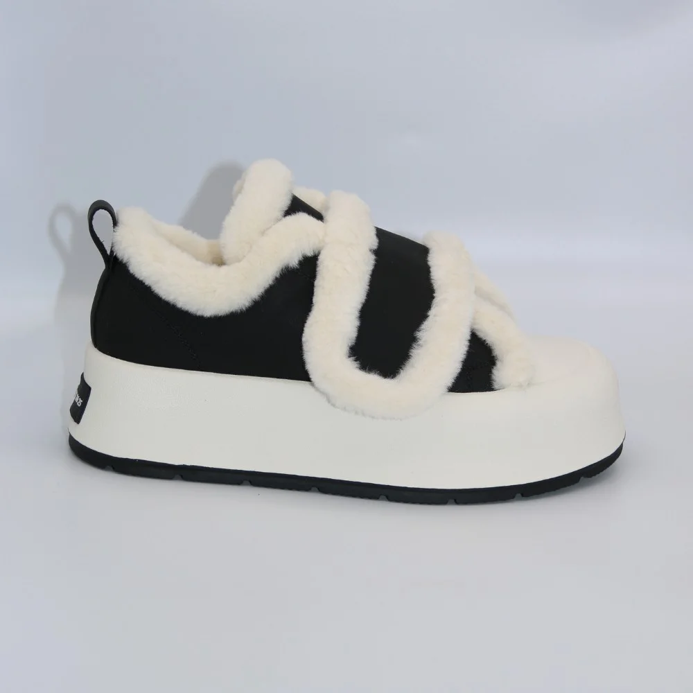 Women's white and black winter sneakers Allsy Lonza Leora Black 204484 model 5946
