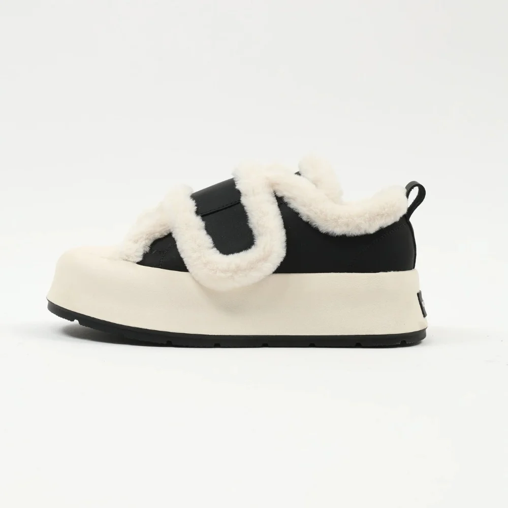 Women's white and black winter sneakers Allsy Lonza Leora Black 204484 model 5946