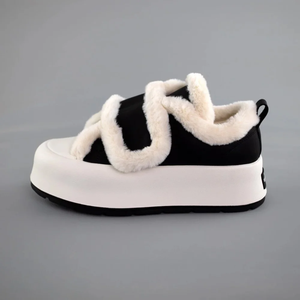 Women's white and black winter sneakers Allsy Lonza Leora Black 204484 model 5946