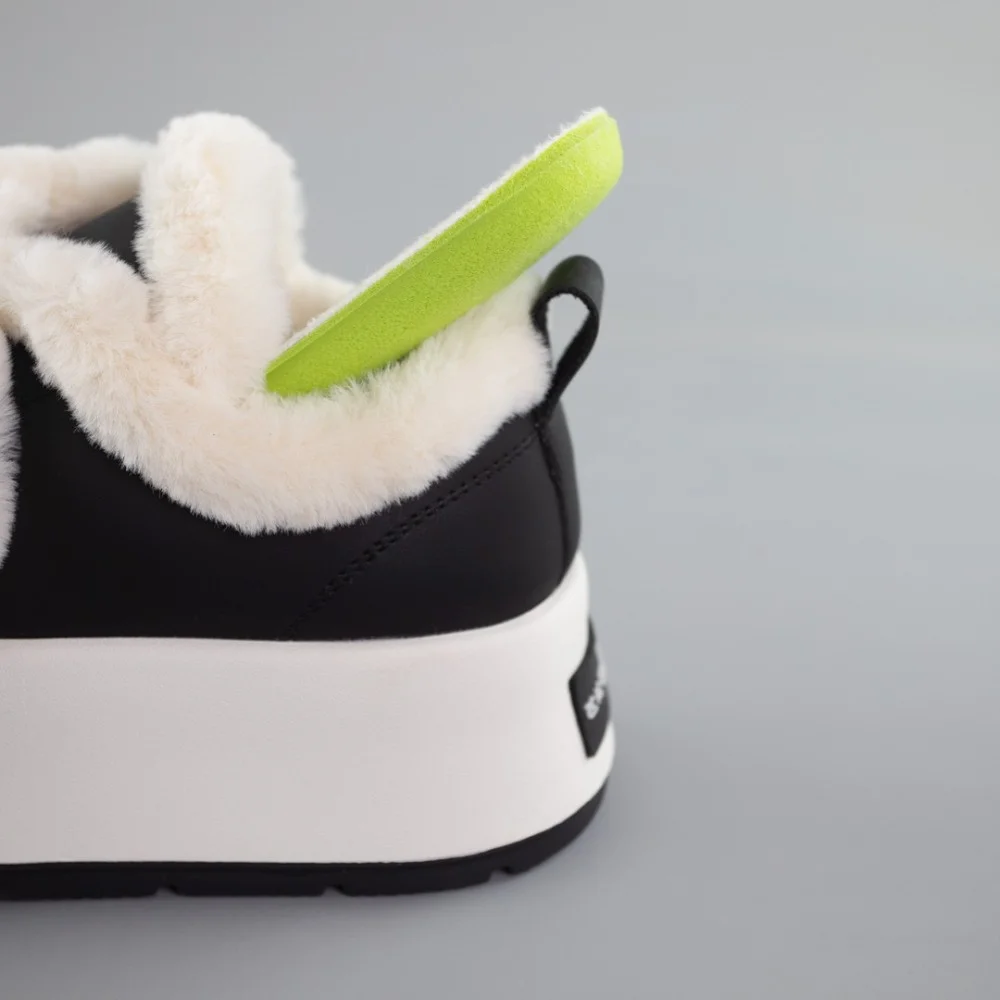 Women's white and black winter sneakers Allsy Lonza Leora Black 204484 model 5946