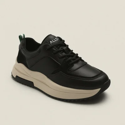 Women's black demi-season sneakers Allsy Lonza 204838 215982 512-662977-1 BLACK 5949, comfortable