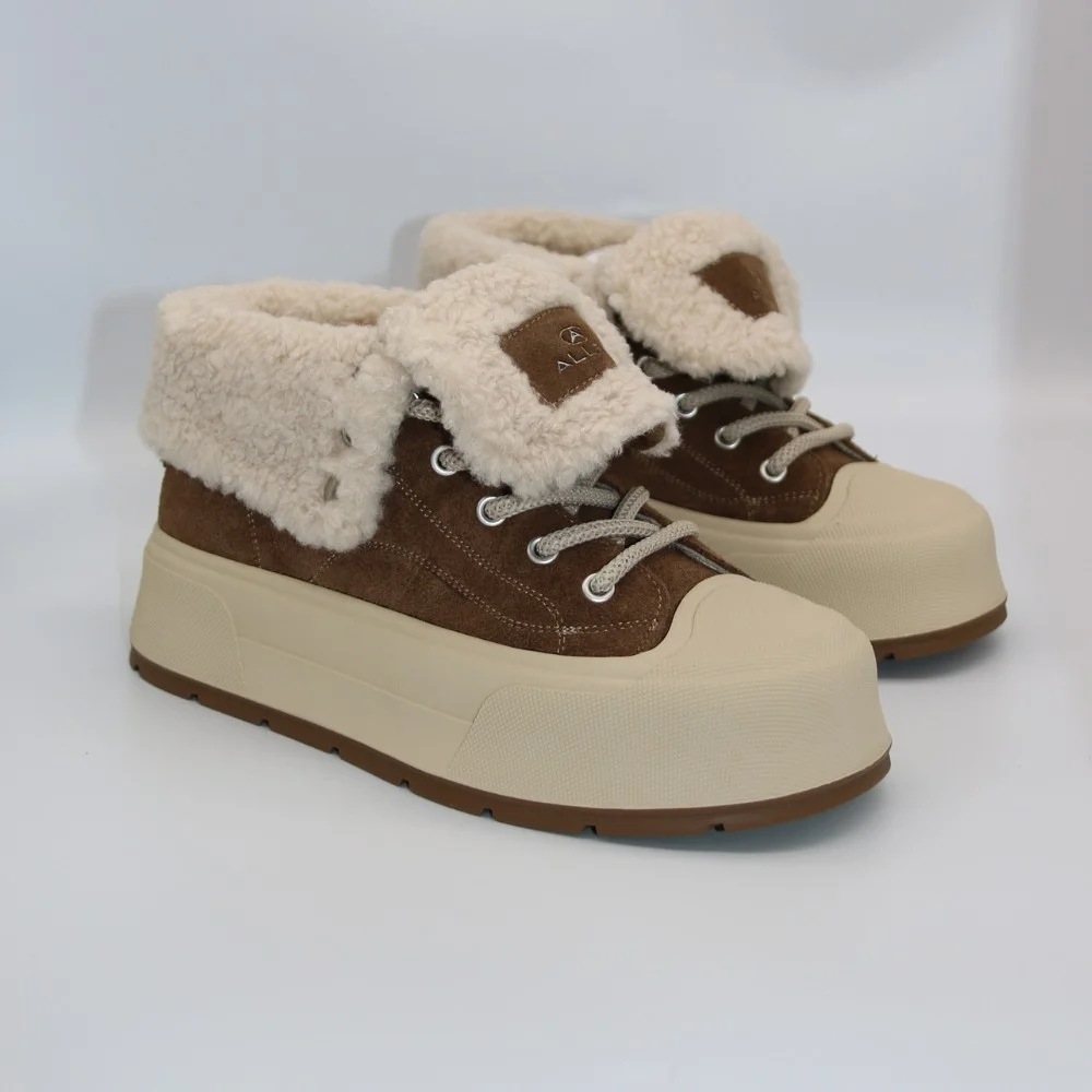 Женские коричневые кроссовки Allsy Lonza 205083 202149 R5051-1C3 5950 для зимы