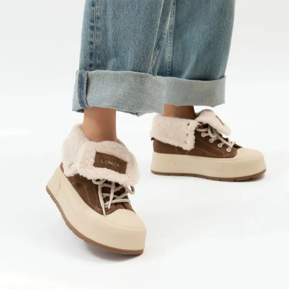 Женские коричневые кроссовки Allsy Lonza 205083 202149 R5051-1C3 5950 для зимы