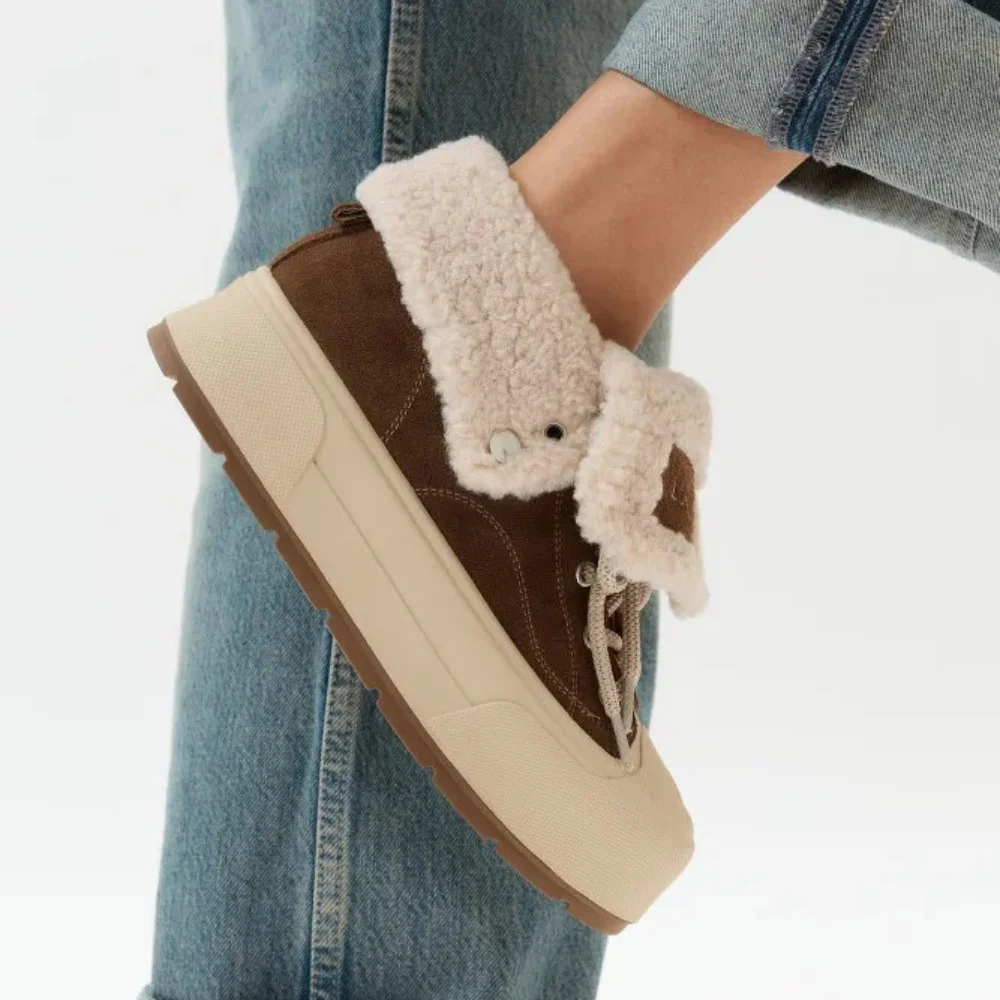 Женские коричневые кроссовки Allsy Lonza 205083 202149 R5051-1C3 5950 для зимы