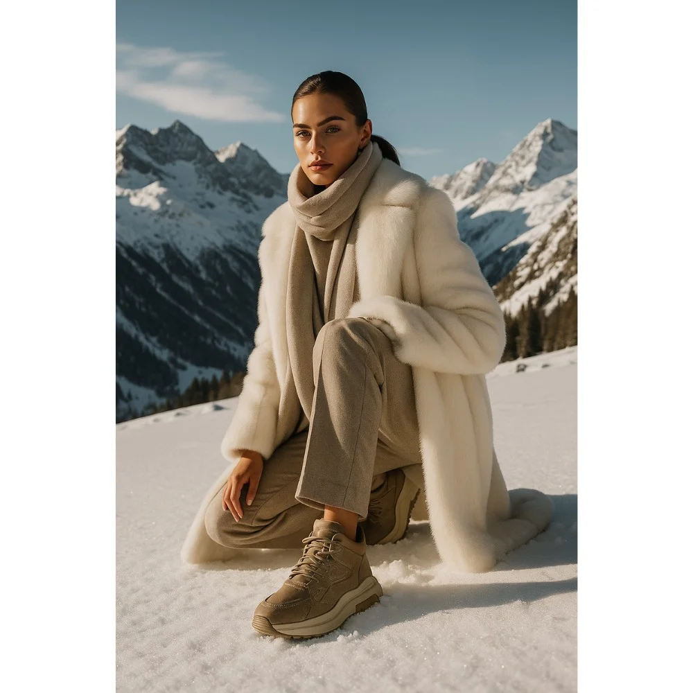 Жіночі зимові коричневі черевики Allsy Lonza 204676 модель 5952