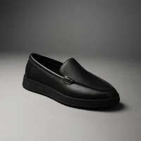 Жіночі шкіряні лофери чорні Allsy Lonza 204768 202904 25Z54D020-1P Black 5953 з натуральної шкіри з анатомічною устілкою