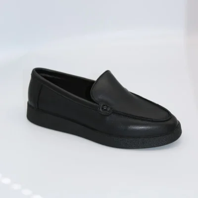 Women's black leather loafers Allsy Lonza 204768 202904 25Z54D020-1P Black 5953 made of genuine leather with anatomical insole Women's black leather loafers Allsy Lonza 204768 202904 25Z54D020-1P Black 5953 made of genuine leather with anatomical insole