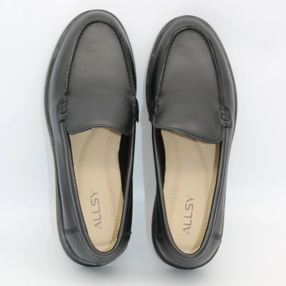 Чорні жіночі шкіряні туфлі Allsy Lonza модель 5953