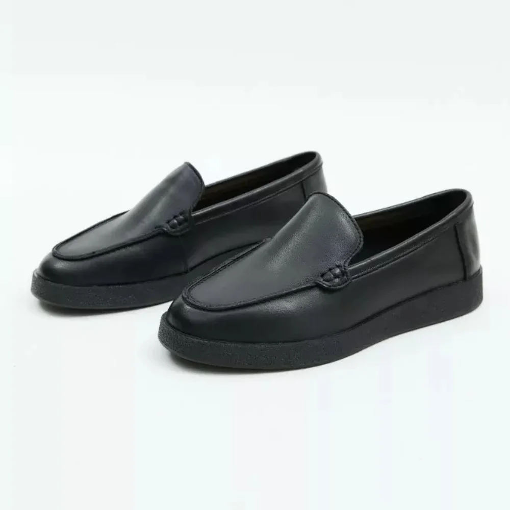 Чорні жіночі шкіряні туфлі Allsy Lonza модель 5953