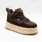 Жіночі модні високі кросівки на платформі Allsy Lonza 219770 203128 551-2080-18R brown 5957 шоколадний колір
