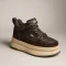 Жіночі модні високі кросівки на платформі Allsy Lonza 203128 551-2080-18R brown 5957 шоколадний колір