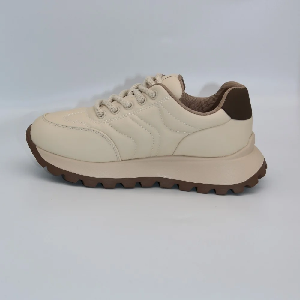 Women's beige sneakers Allsy Lonza model 5959