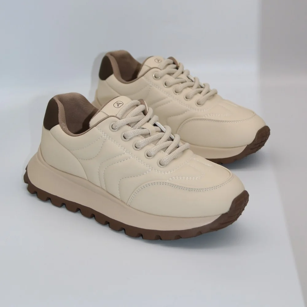 Women's beige sneakers Allsy Lonza model 5959