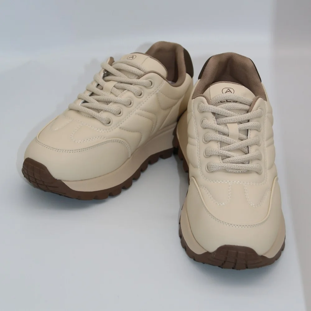 Women's beige sneakers Allsy Lonza model 5959
