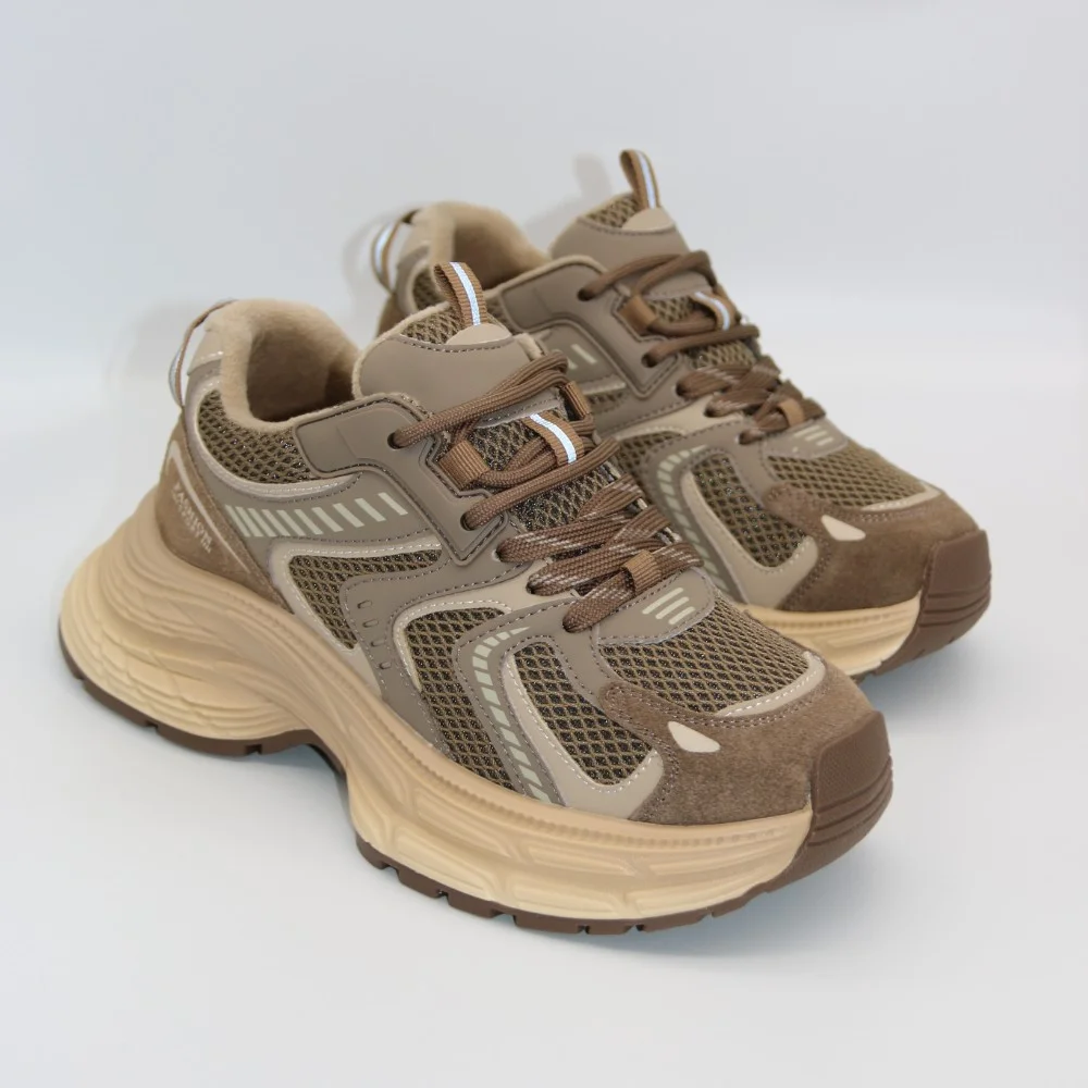 Жіночі коричневі демісезонні кросівки Allsy Lonza модель Brown 5962