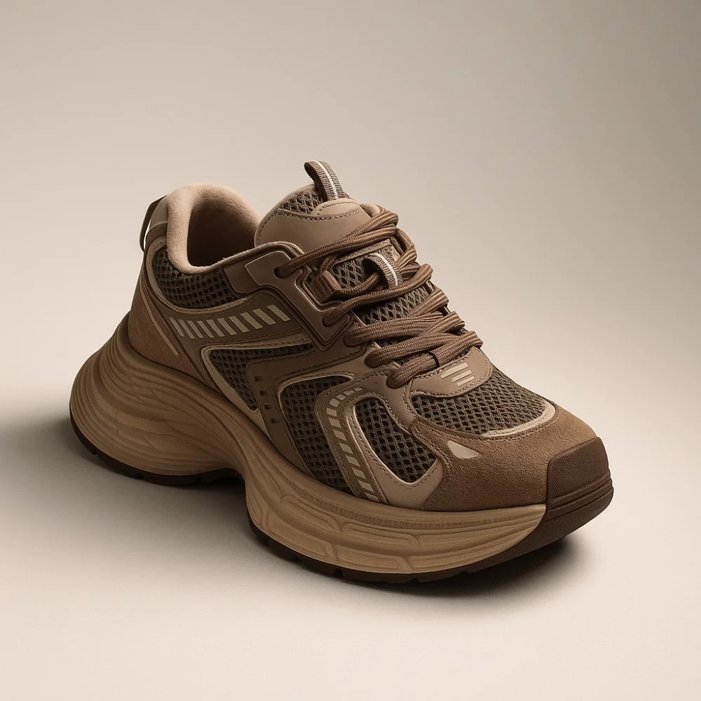 Жіночі коричневі демісезонні кросівки Allsy Lonza модель Brown 5962