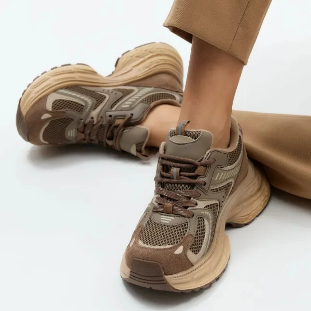 Жіночі коричневі демісезонні кросівки Allsy Lonza модель Brown 5962