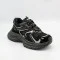 Модні жіночі демісезонні кросівки Allsy Lonza 205185 204206 8809 Black 5963 в стилі Balenciaga з байковою підкладкою