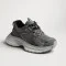 Women's fashionable gray-silver sneakers Allsy Lonza 205187 202512 8809 Gray 5964 in the style of Balenciaga, demi-season with flannel lining