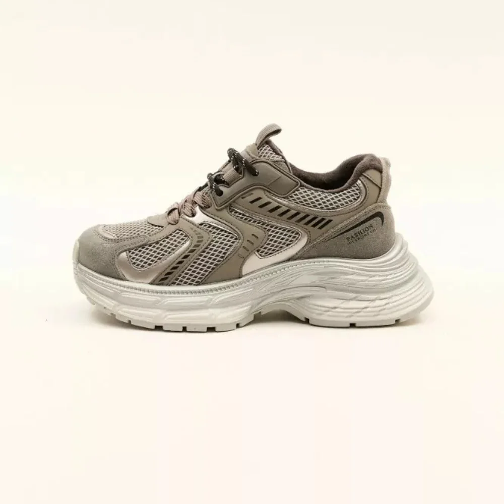 Women's Grey-Silver Allsy Lonza Sneakers Model 5964