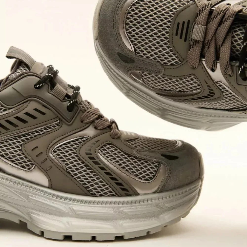 Women's Grey-Silver Allsy Lonza Sneakers Model 5964