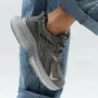 Women's Grey-Silver Allsy Lonza Sneakers Model 5964