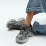 Women's Grey-Silver Allsy Lonza Sneakers Model 5964