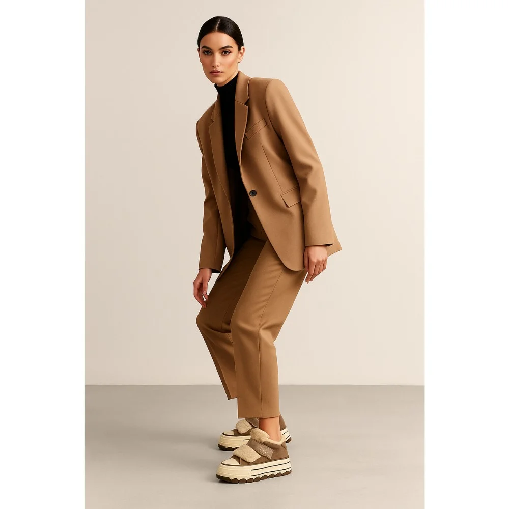 Зимові сліпони Allsy Lonza Glissane Brown 204930 202065 модель 5965